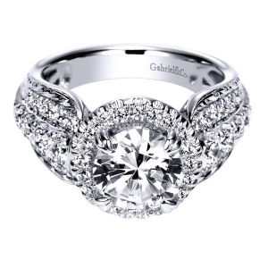 Gabriel 18 Karat Contemporary Engagement Ring ER8473R8W83JJ