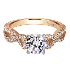 Gabriel 14 Karat Contemporary Engagement Ring ER7805T44JJ