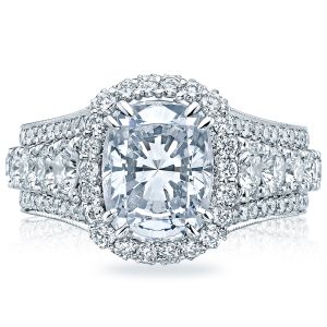 Tacori HT2613CU10X8 18 Karat RoyalT Engagement Ring