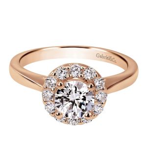 Gabriel 14 Karat Contemporary Engagement Ring ER7494K44JJ