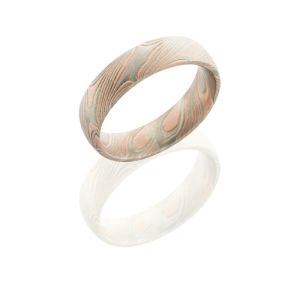 Lashbrook M5D14R14PWSS Mokume Gane Wedding Ring or Band