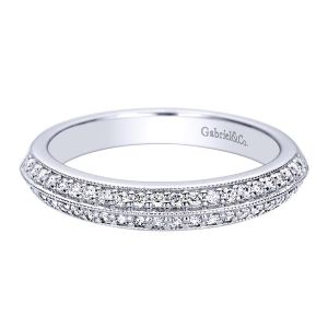 Gabriel 14 Karat Contemporary Wedding Band WB9495W44JJ