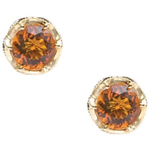 SE105Y09 Tacori Madeira Citrine Crescent Crown Earrings
