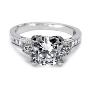 Tacori Platinum Simply Tacori Solitaire Engagement Ring 2580RD8