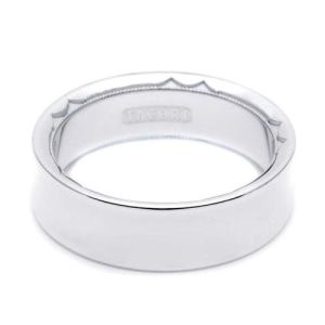 Tacori 697W Platinum Crescent Wedding Band