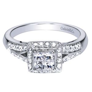 Gabriel 14 Karat Victorian Engagement Ring ER4354W44JJ