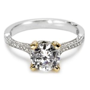 Tacori Platinum Simply Tacori Solitaire Engagement Ring 2561PKRD