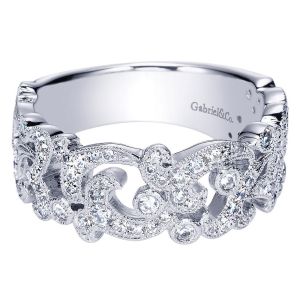 Gabriel Fashion 14 Karat Stackable Stackable Ladies' Ring LR9230W44JJ