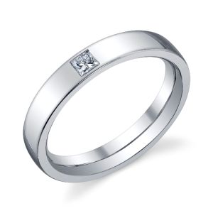 240810 Christian Bauer Platinum Diamond  Wedding Ring / Band