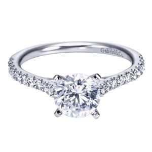 Gabriel 14 Karat Contemporary Engagement Ring ER7227W44JJ