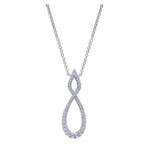 Gabriel Fashion 14 Karat Lusso Diamond Necklace NK4379W45JJ