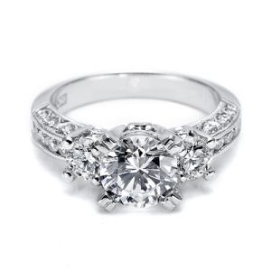 Tacori 18 Karat Crescent Engagement Ring HT232612