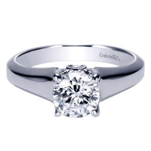 Gabriel 14 Karat Contemporary Engagement Ring ER9031W44JJ