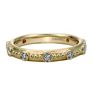 Gabriel Fashion 14 Karat Stackable Stackable Ladies' Ring LR4834Y44JJ