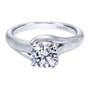 Gabriel 14 Karat Contemporary Engagement Ring ER10429W4JJJ