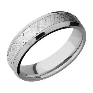 Lashbrook 6B14(NS)/METEORITE Titanium Wedding Ring or Band