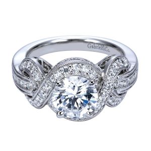 Gabriel 14 Karat Victorian Engagement Ring ER5475W44JJ