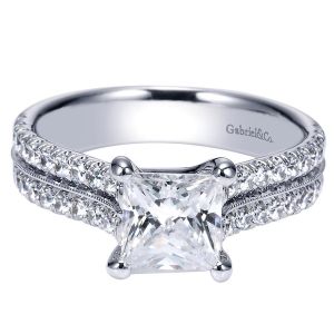 Gabriel 14 Karat Contemporary Engagement Ring ER8972W44JJ