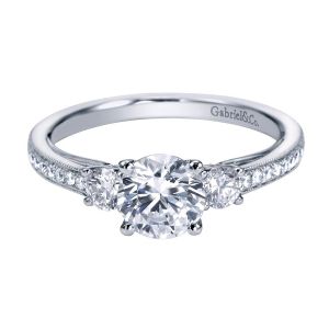 Gabriel 14 Karat Victorian Engagement Ring ER7280W44JJ