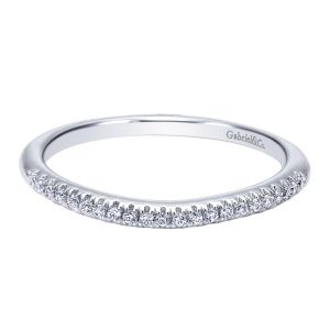 Gabriel 14 Karat Contemporary Wedding Band WB10156W44JJ