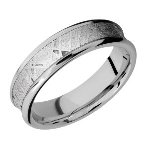 Lashbrook 6CB14/METEORITE Titanium Wedding Ring or Band