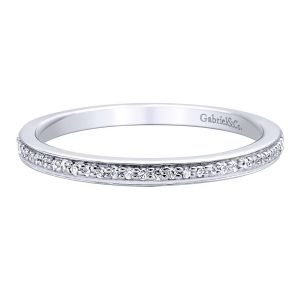 Gabriel 14 Karat Contemporary Wedding Band WB9656W44JJ
