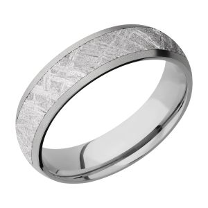 Lashbrook 6D14/METEORITE Titanium Wedding Ring or Band