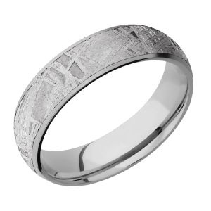 Lashbrook 6D15/METEORITE Titanium Wedding Ring or Band
