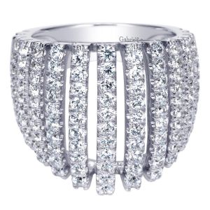 Gabriel Fashion 14 Karat Lusso Diamond Ladies' Ring LR6657W44JJ