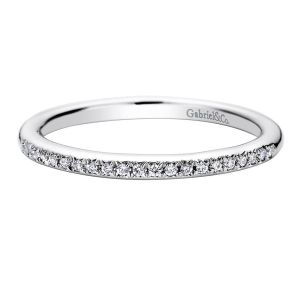 Gabriel 14 Karat Contemporary Wedding Band WB9491W44JJ