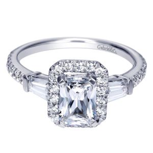 Gabriel 14 Karat Contemporary Engagement Ring ER8354W44JJ