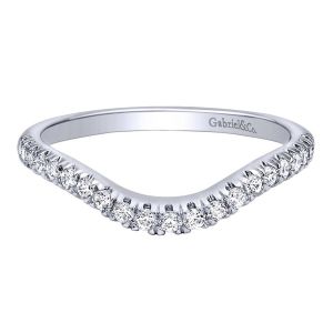 Gabriel 14 Karat Contemporary Wedding Band WB10147W44JJ