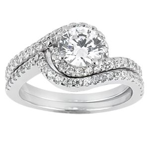 Taryn Collection Platinum Diamond Engagement Ring TQD A-7921