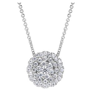 Gabriel Fashion 14 Karat Clustered Diamonds Necklace NK3804W45JJ