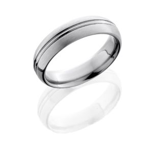 Lashbrook 6HRCP SATIN Titanium Wedding Ring or Band