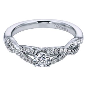 Gabriel 14 Karat Contemporary Engagement Ring ER96105W44JJ