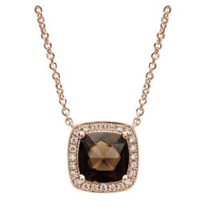 Gabriel Fashion 14 Karat Color Solitaire Necklace NK4615K45SQ