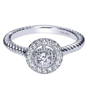 Gabriel 14 Karat Victorian Engagement Ring ER98429W44JJ