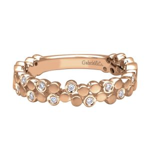 Gabriel Fashion 14 Karat Stackable Stackable Ladies' Ring LR5649K44JJ