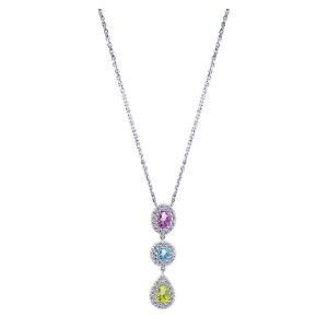 Gabriel Fashion 14 Karat Lusso Color Necklace NK1046W45MC