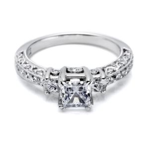 Tacori Crescent Platinum Engagement Ring HT2258