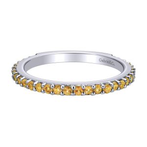 Gabriel Fashion 14 Karat Stackable Stackable Ladies' Ring LR4576W4JCT