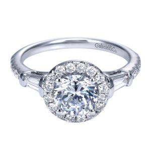 Gabriel 14 Karat Contemporary Engagement Ring ER7501W44JJ