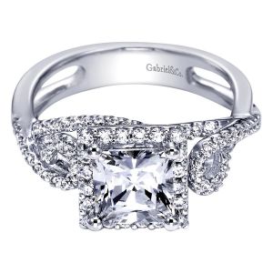 Gabriel 14 Karat Contemporary Engagement Ring ER5712W44JJ