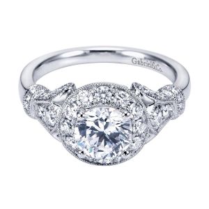 Gabriel 14 Karat Victorian Engagement Ring ER7478W44JJ