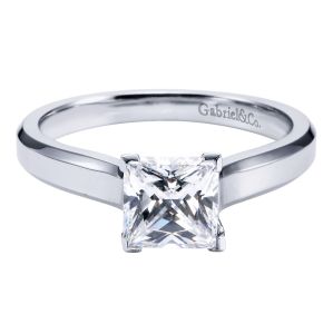 Gabriel Platinum Contemporary Engagement Ring ER6576PTJJJ