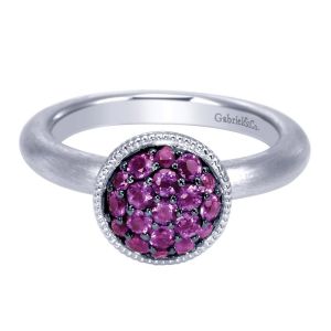 Gabriel Fashion Silver Stackable Stackable Ladies' Ring LR6816-7SVJAM