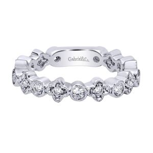 Gabriel Fashion 14 Karat Stackable Stackable Ladies' Ring LR4414W45JJ