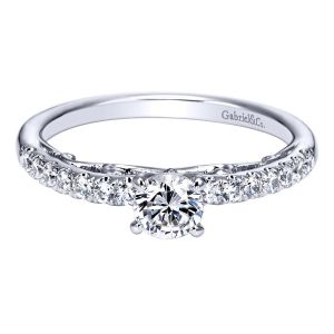 Gabriel 14 Karat Contemporary Engagement Ring ER98701W44JJ