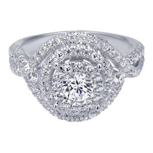 Gabriel 14 Karat Contemporary Engagement Ring ER910427W44JJ